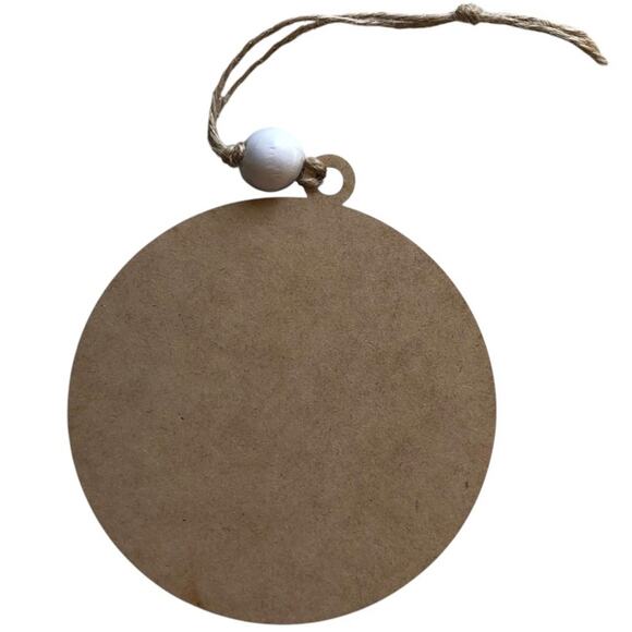 Whimsical Nutcracker Ornament - Pink, Gray & Green Hand Painted Wood - Picture 5 of 6